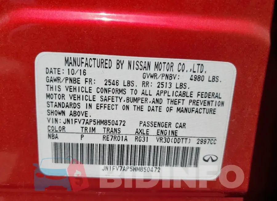 JN1FV7AP5HM850472 Photo# 13