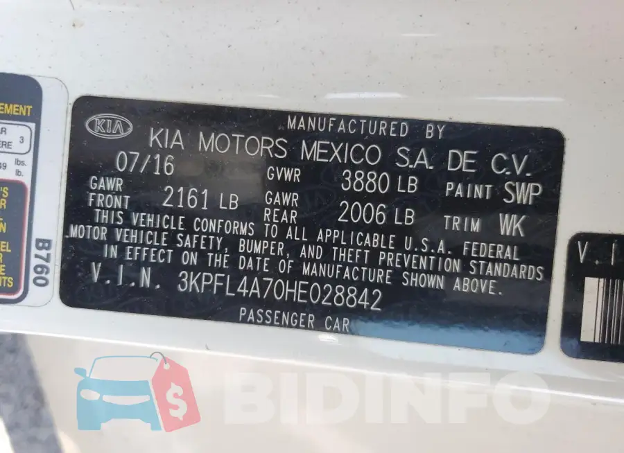 3KPFL4A70HE028842 Photo# 13