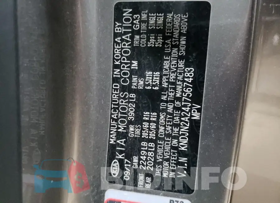 KNDJN2A24J7567483 Photo# 13