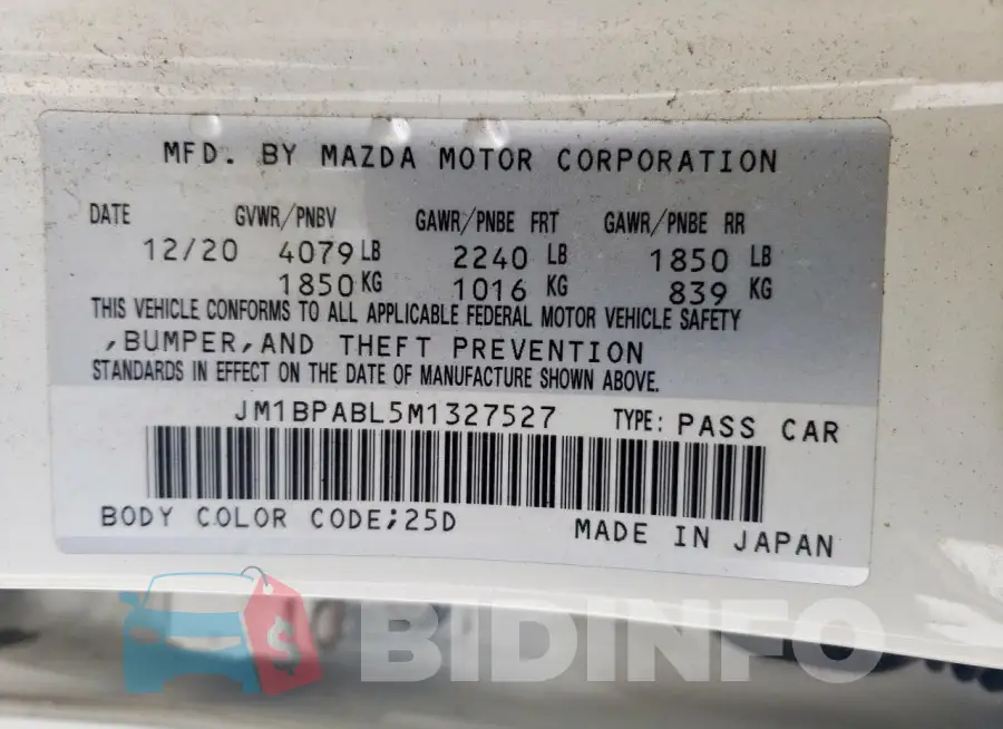 JM1BPABL5M1327527 Photo# 13