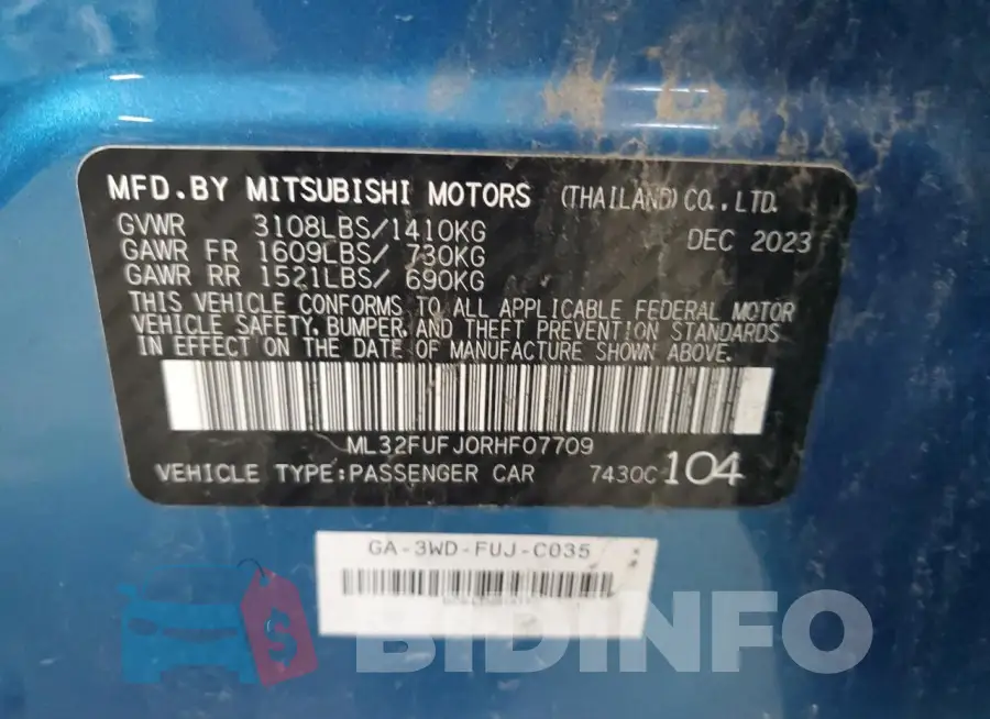 ML32FUFJ0RHF07709 Photo# 12