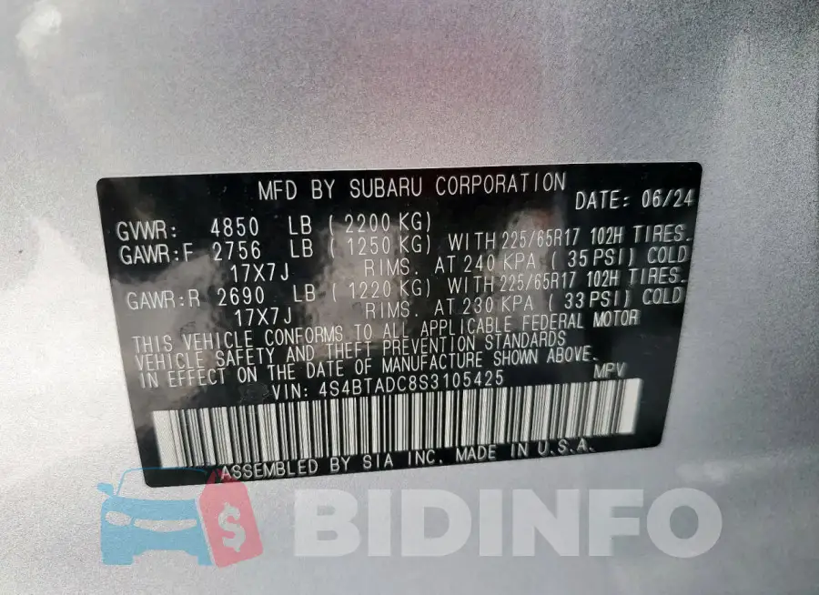 4S4BTADC8S3105425 Photo# 13
