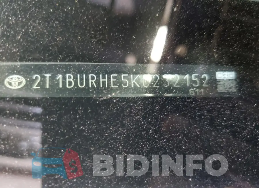 2T1BURHE5KC232152 Photo# 12