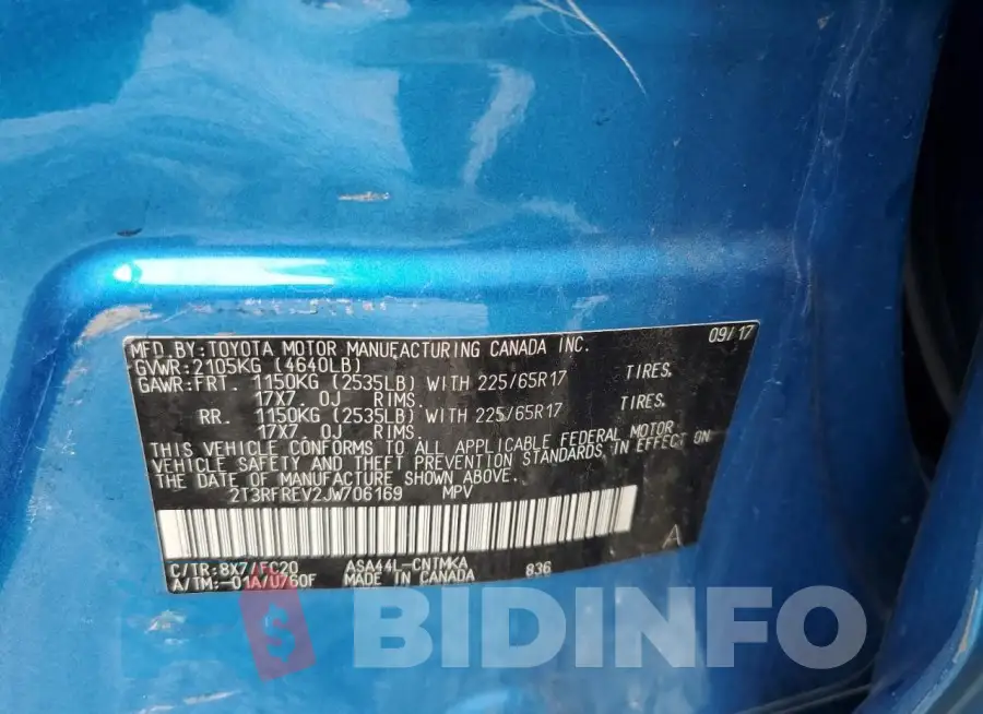2T3RFREV2JW706169 Photo# 13