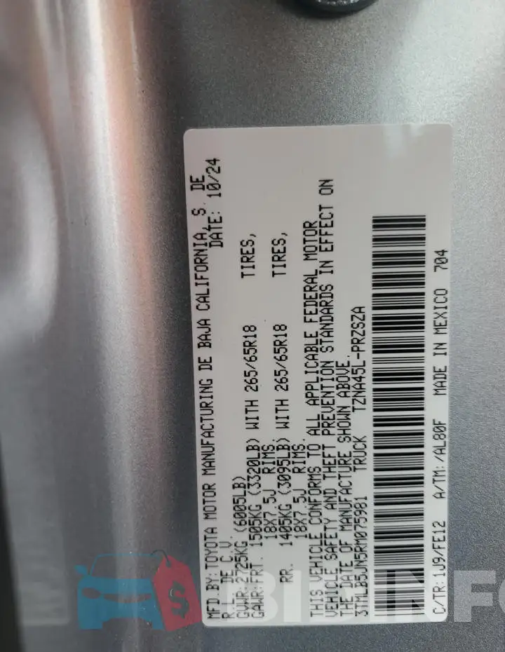 3TMLB5JN5RM075981 Photo# 12