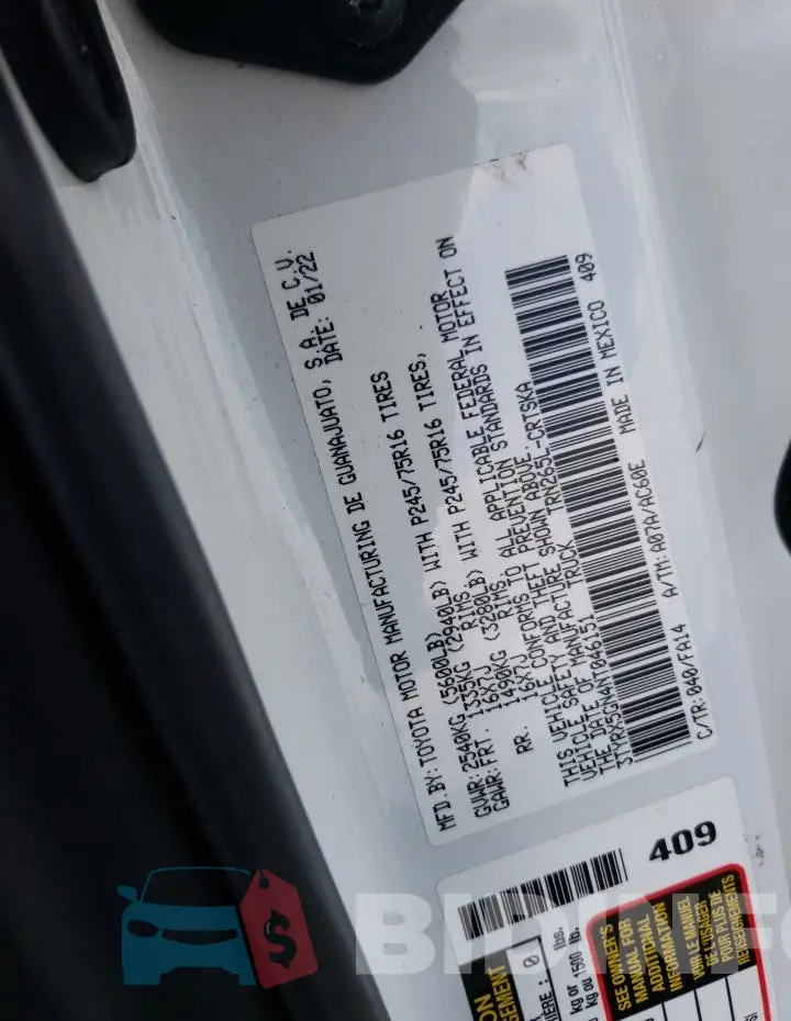 3TYRX5GN4NT046151 Photo# 13