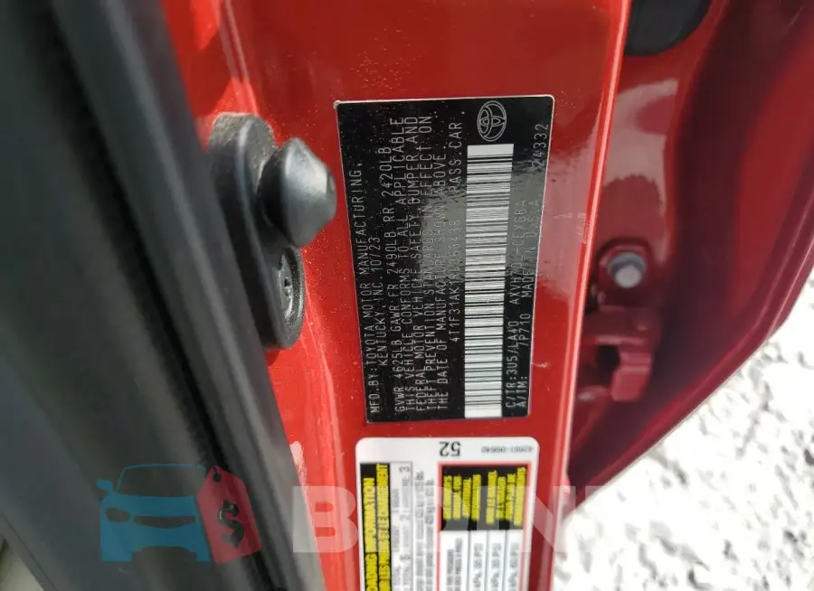4T1F31AK1RU063438 Photo# 12