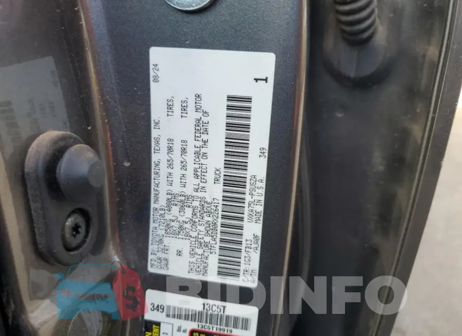 5TFLA5DB0RX226417 Photo# 12