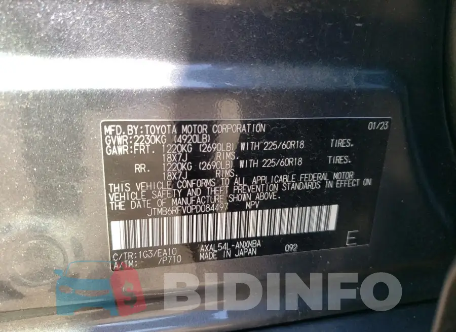JTMB6RFV0PD084497 Photo# 13