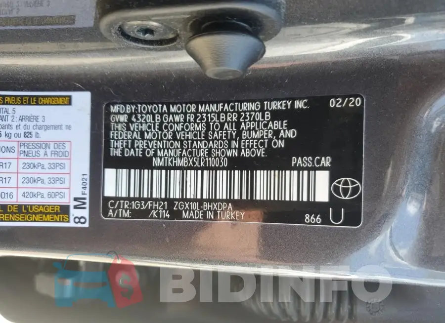 NMTKHMBX5LR110030 Photo# 13