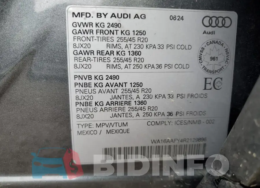 WA16AAFY4R2129896 Photo# 14