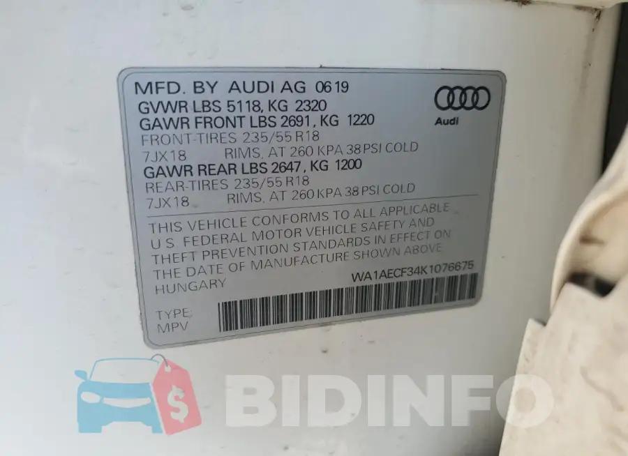 WA1AECF34K1076675 Photo# 12