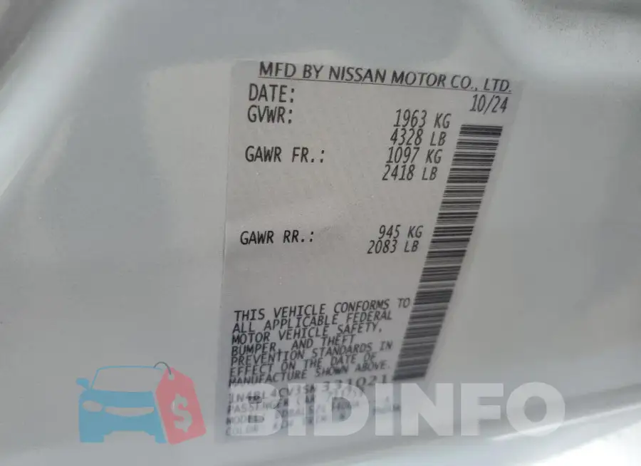 1N4BL4CV3SN331021 Photo# 13