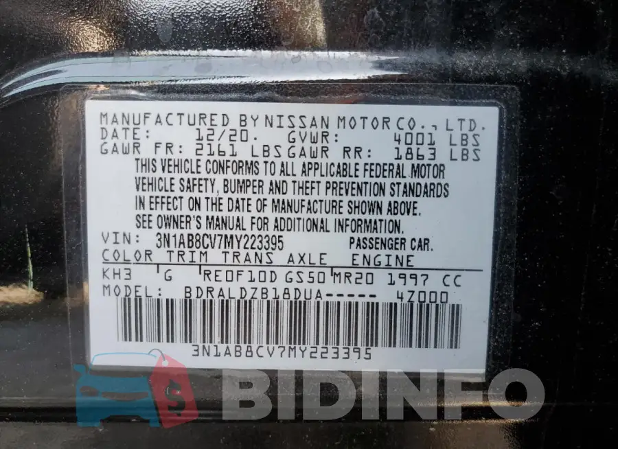 3N1AB8CV7MY223395 Photo# 12