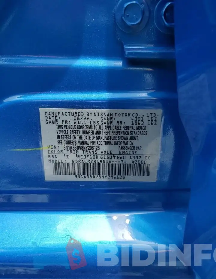 3N1AB8DV8NY296128 Photo# 12