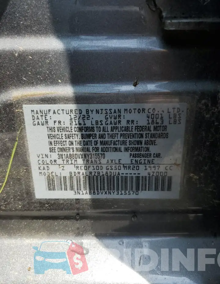 3N1AB8DVXNY315570 Photo# 12