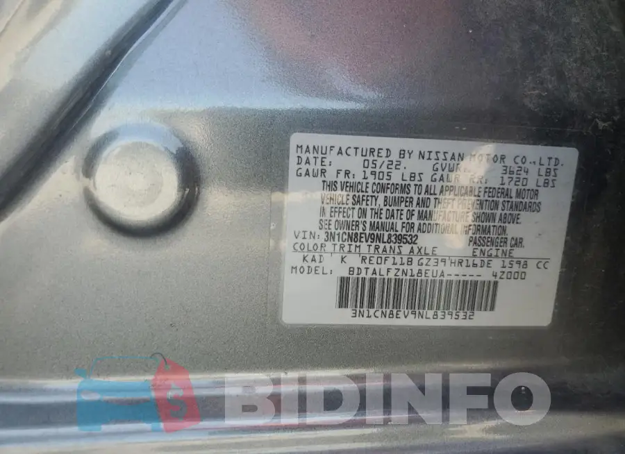 3N1CN8EV9NL839532 Photo# 12