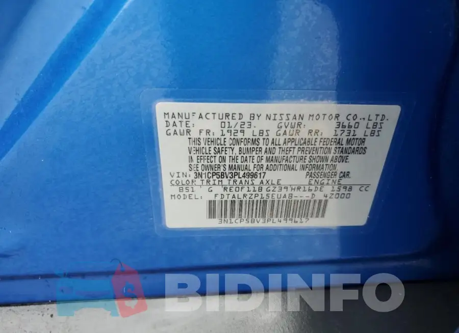 3N1CP5BV3PL499617 Photo# 13