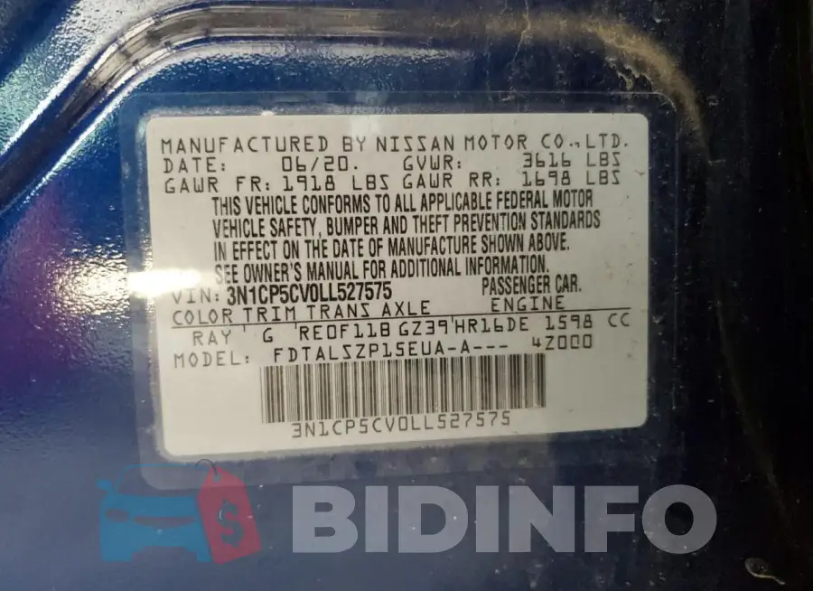 3N1CP5CV0LL527575 Photo# 14