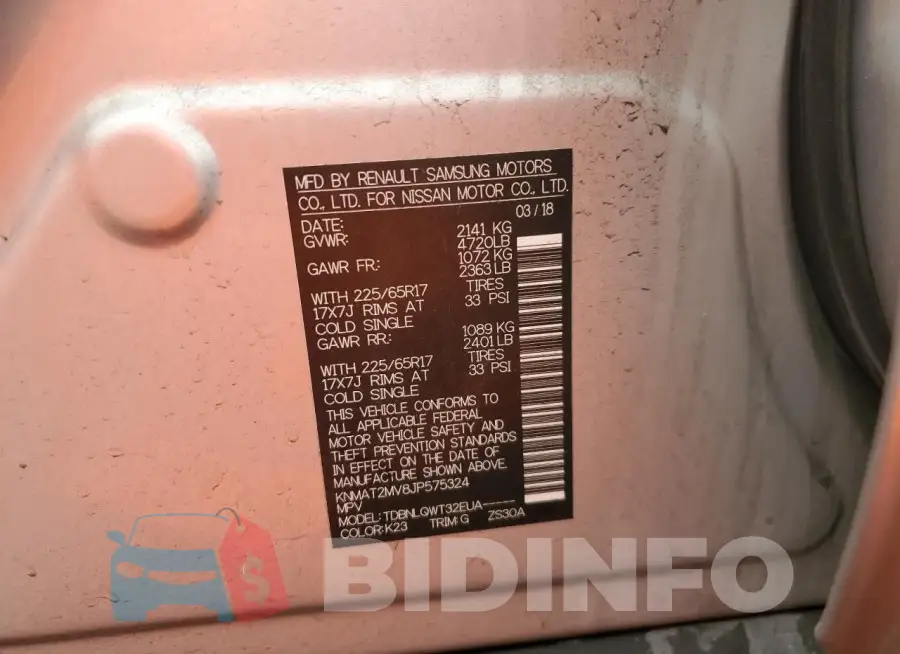 KNMAT2MV8JP575324 Photo# 13
