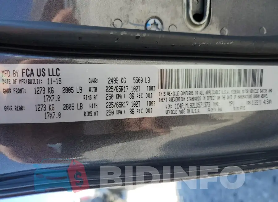 1C4PJMLB2LD571373 Photo# 13