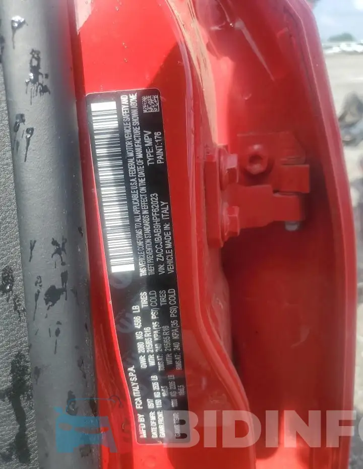 ZACCJBAB9HPF62023 Photo# 12