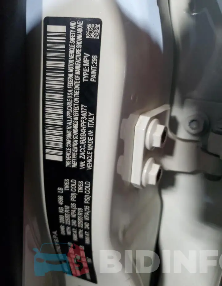 ZACCJBBB4HPF34077 Photo# 13