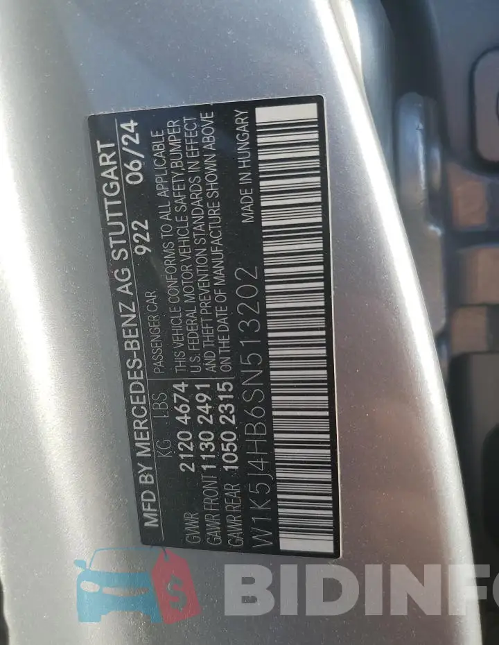 W1K5J4HB6SN513202 Photo# 12