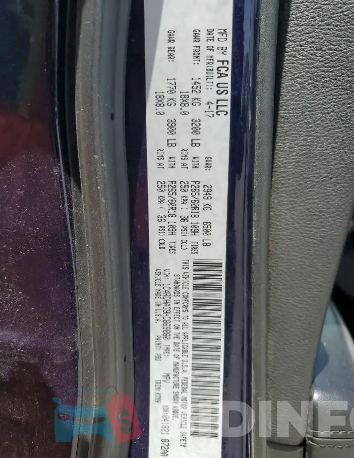 1C4RDHAG9HC869860 Photo# 13