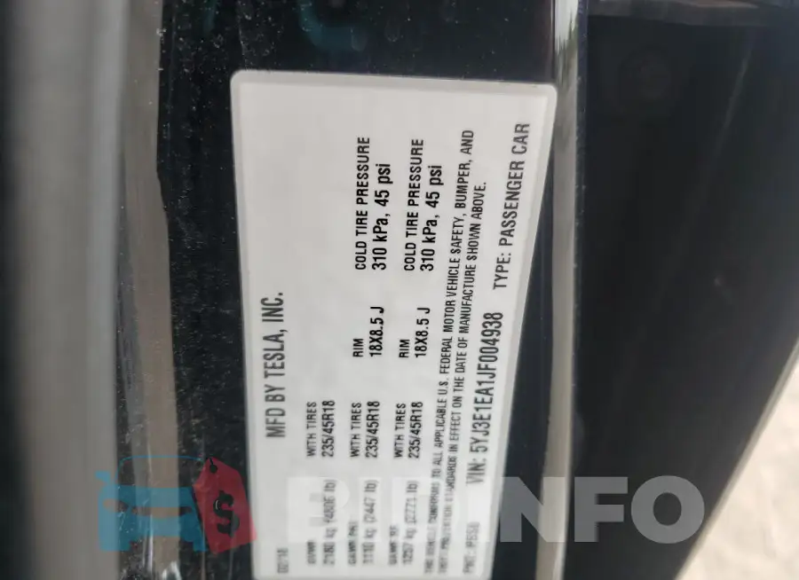 5YJ3E1EA1JF004938 Photo# 12