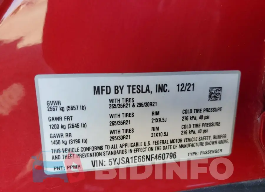 5YJSA1E66NF460796 Photo# 12