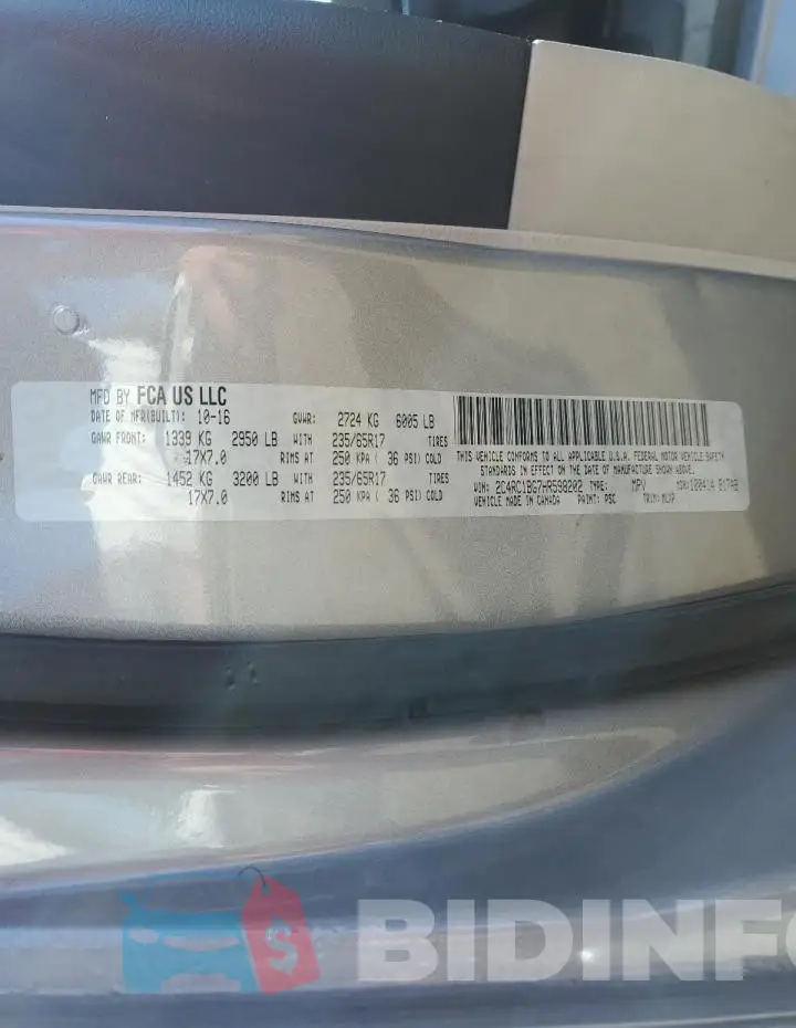 2C4RC1BG7HR598202 Photo# 13