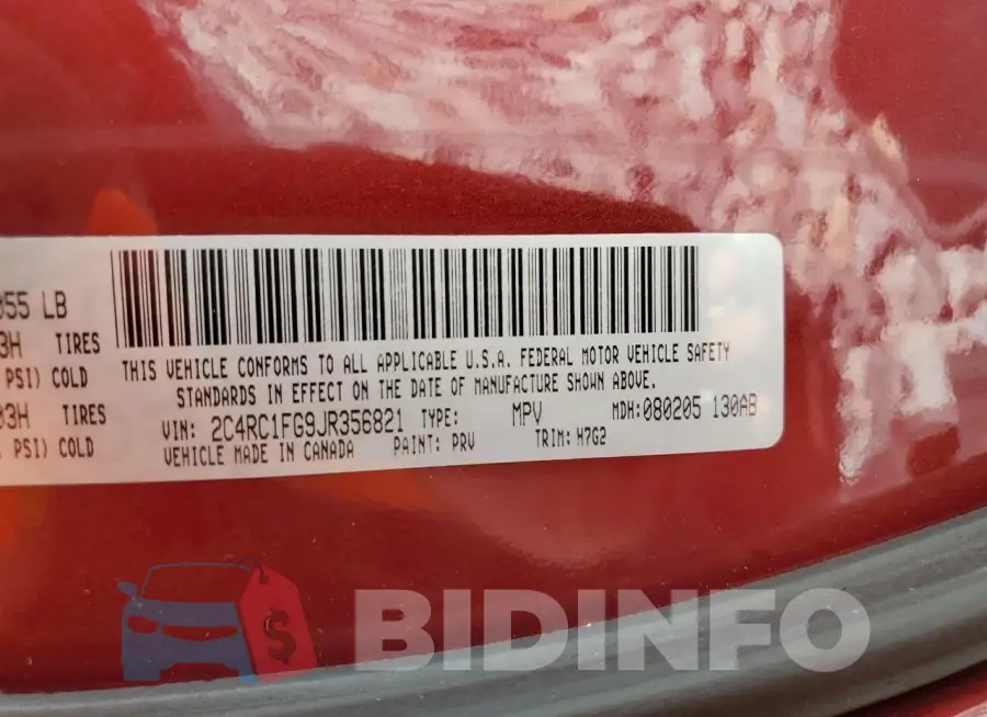 2C4RC1FG9JR356821 Photo# 14