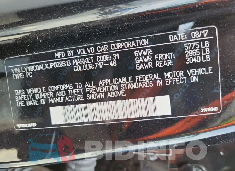 LVYBC0ALXJP028513 Photo# 12
