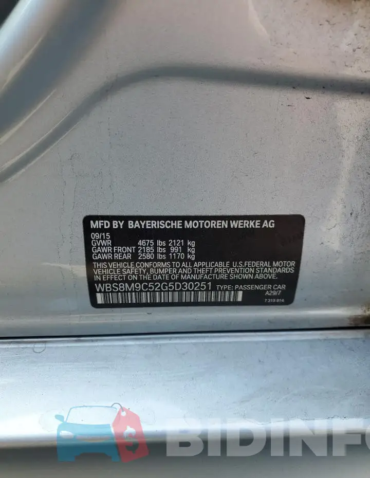 WBS8M9C52G5D30251 Photo# 12