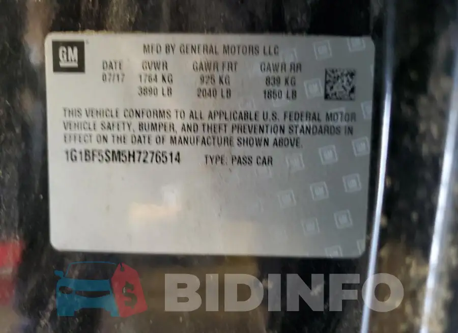 1G1BF5SM5H7276514 Photo# 12