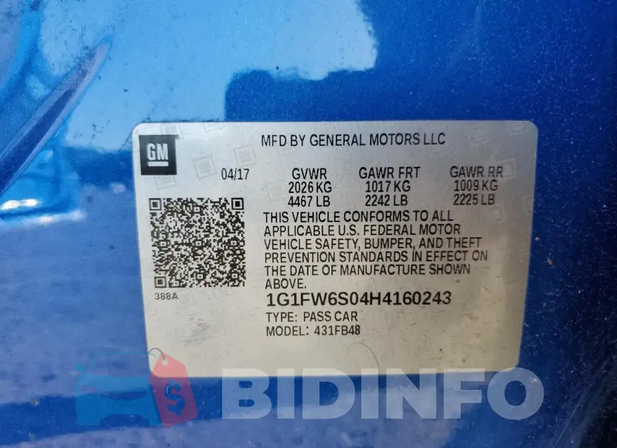 1G1FW6S04H4160243 Photo# 12