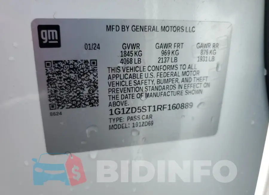 1G1ZD5ST1RF160889 Photo# 13