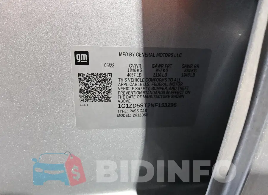 1G1ZD5ST2NF153296 Photo# 12