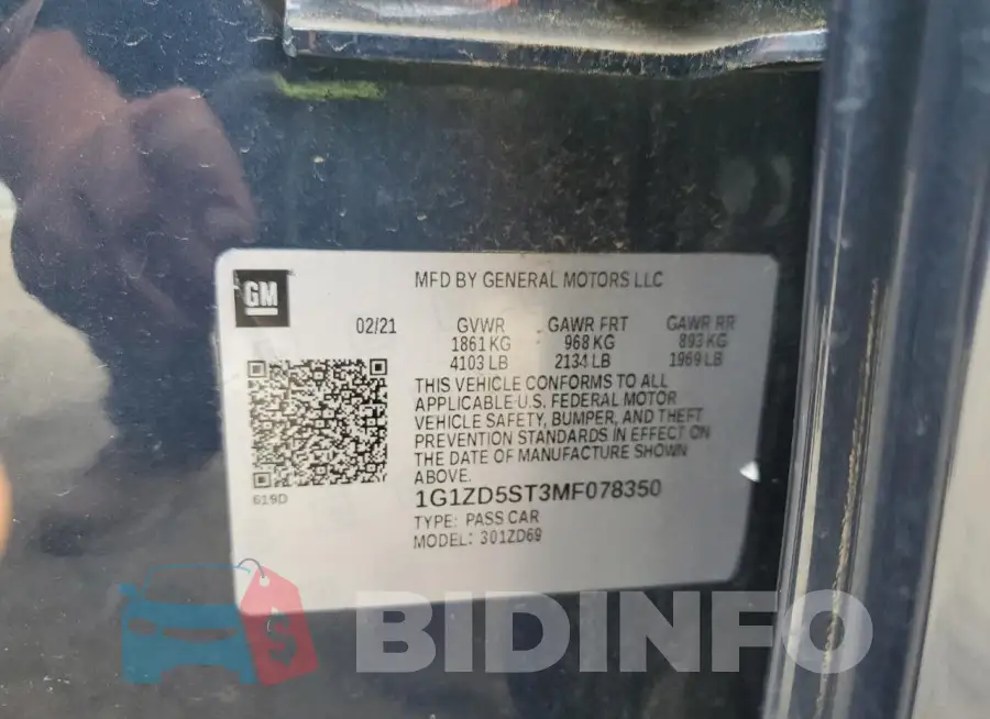 1G1ZD5ST3MF078350 Photo# 12