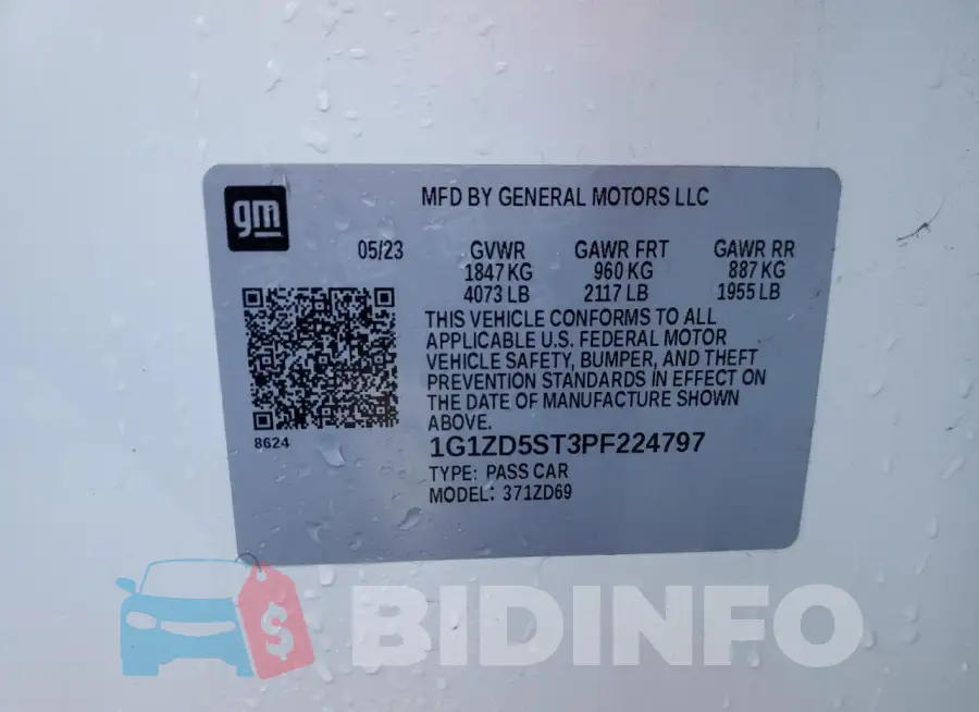 1G1ZD5ST3PF224797 Photo# 12