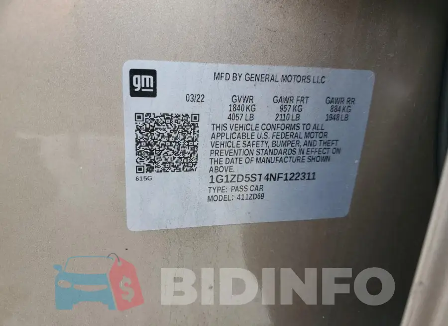 1G1ZD5ST4NF122311 Photo# 12
