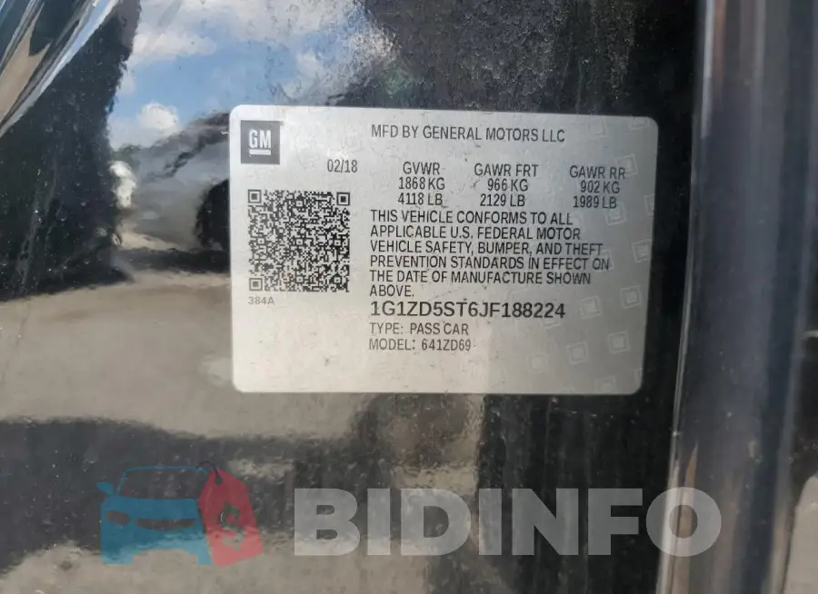 1G1ZD5ST6JF188224 Photo# 12