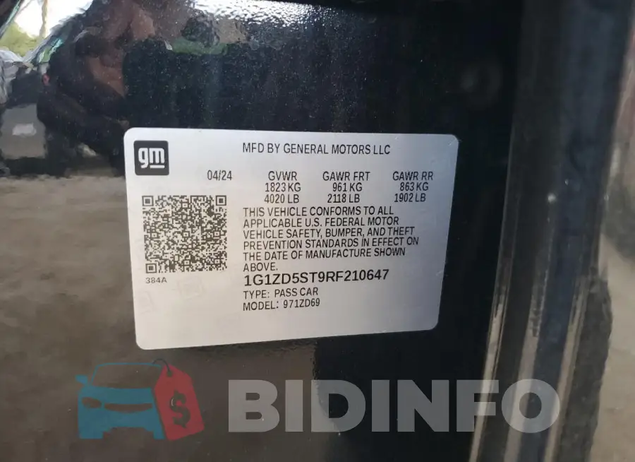 1G1ZD5ST9RF210647 Photo# 12