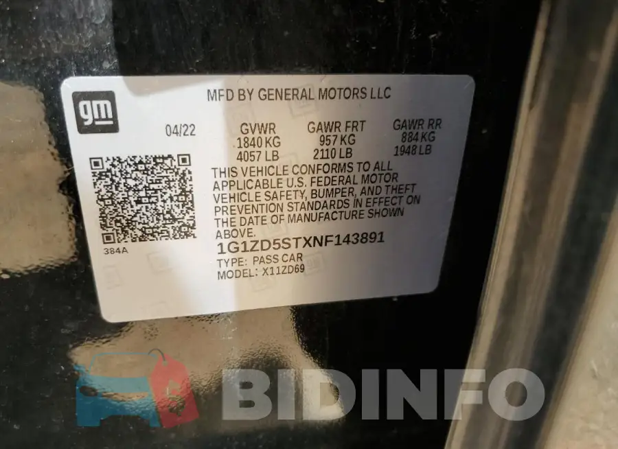 1G1ZD5STXNF143891 Photo# 12