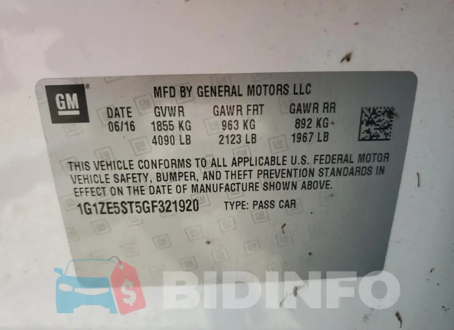 1G1ZE5ST5GF321920 Photo# 12