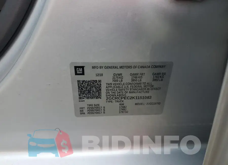 2GCRCPEC2K1151083 Photo# 12