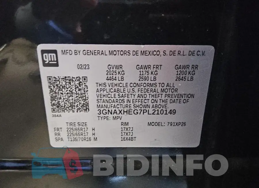 3GNAXHEG7PL210149 Photo# 13