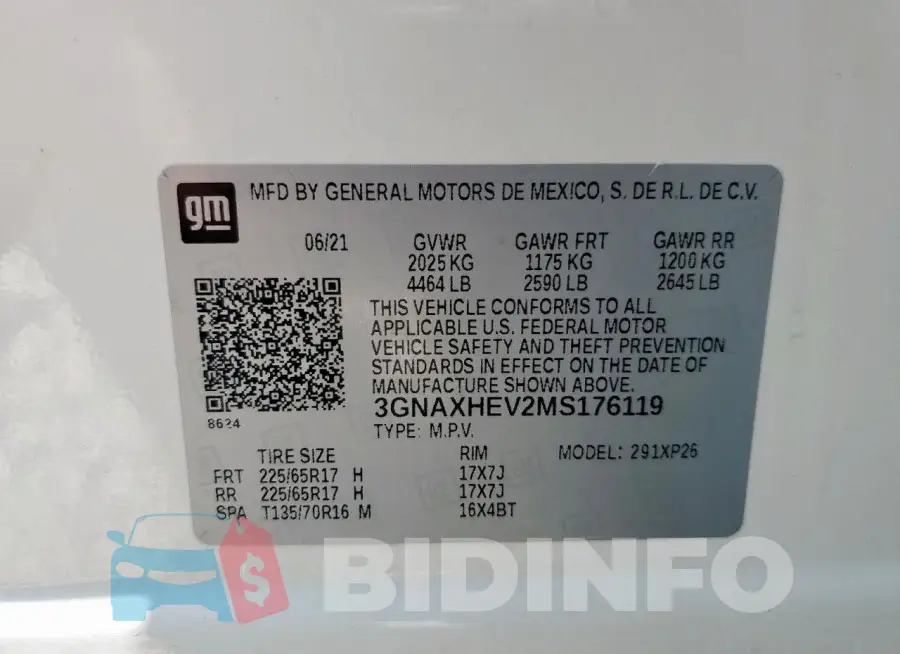 3GNAXHEV2MS176119 Photo# 13