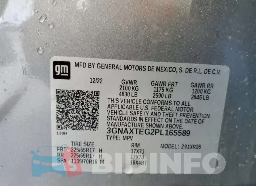 3GNAXTEG2PL165589 Photo# 13